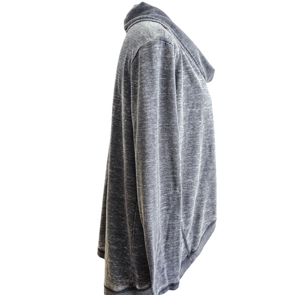 Halcyon Sweatshirt Cardigan Wrap Poncho Gray - Women Size Medium - Picture 2 of 9